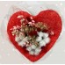 Bouquet de coton en coeur